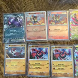 Lot Of 12 Rare-Double Rare Pitch Black set Pokemon cards - Image 2