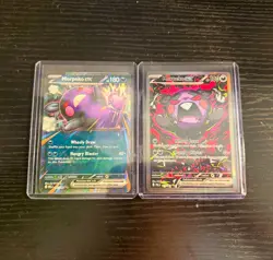 Pokemon TCG Morpeko Ex Sir 117/084 + Morpeko ex double rare card lot - Image 1