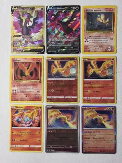 Moltres Card Lot - Vintage Blaines Moltres 1/132 Gym Heroes, Fossil, Pokemon - Image 1