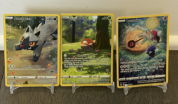 Crown Zenith Galarian Gallery Full Art Pokemon Card Lot of 3 (English) Lunatone - Image 1
