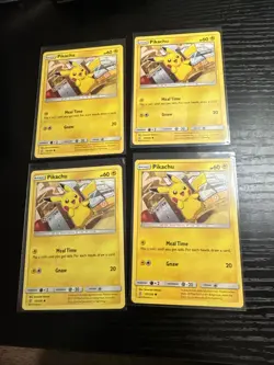 Pikachu 55/236 Pokemon Card Unified Minds 2019 Lot of 4 - Image 1