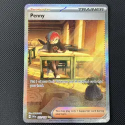 Pokemon TCG Penny 252/198 Special Illustration Rare Scarlet & Violet Base NM - Image 1