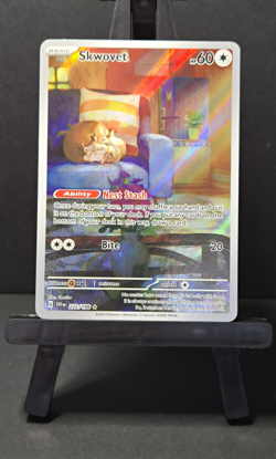 Pokemon TCG Skwovet 222/198 Illustration Rare IR Scarlet & Violet Base Holo NM - Image 1