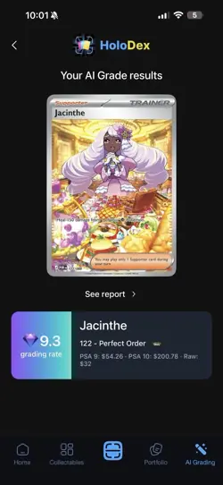 The Pokemon Company Jacinthe 122/088 Perfect Order Holo Full Art UR English - Image 3