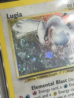 2000 Pokemon Lugia 9/111 Neo Genesis Holo PSA 4 WITH SWIRL 💫🍭🌀 - Image 5