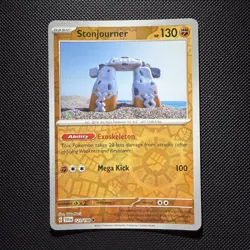 Stonjourner 121/198 Scarlet & Violet Yuka Morii Reverse Holo Pokemon TCG NM - Image 1