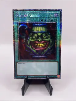 Yu-Gi-Oh! TCG Pot of Greed MP25-EN050 1st Edition Starlight Rare NM - Image 1