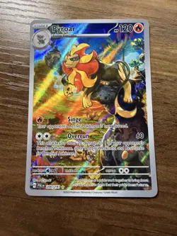 Pokemon TCG Pyroar Holo Card Scarlet & Violet Paldea Evolved 200/193 IR NM - Image 1