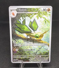 Pokemon Vibrava 206/191 Surging Sparks Illustration Rare Card SV08 TCG - Image 1
