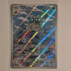 Pokemon TCG SV04 Paradox Rift Garbodor 204/182 Illustration Rare Holo EN 120HP - Image 1