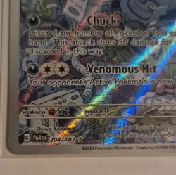 Pokemon TCG SV04 Paradox Rift Garbodor 204/182 Illustration Rare Holo EN 120HP - Image 5