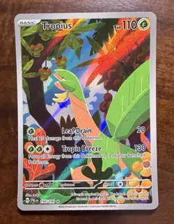 Pokemon TCG: Tropius 195/193 Sv02: Paldea Evolved Holo Illustration Rare NM - Image 1