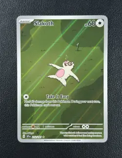 Slakoth 212/191 Surging Sparks Illustration Rare Pokemon TCG 2024 - NM - Image 1