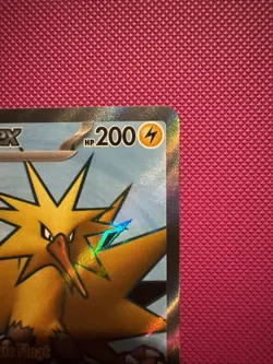 Pokemon Zapdos EX TCG Full Art Rare Holo Card 192/165 Scarlet Violet 151 - Image 3