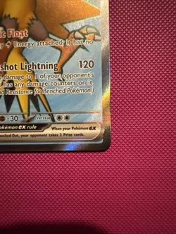 Pokemon Zapdos EX TCG Full Art Rare Holo Card 192/165 Scarlet Violet 151 - Image 4
