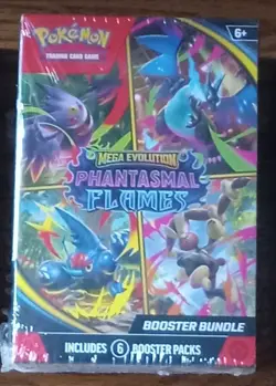 Pokemon Mega Evolution Phantasmal Flames Booster Bundle Sealed - Image 1