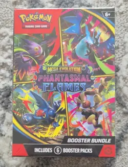Pokemon Mega Evolution: Phantasmal Flames Booster Bundle English Factory Sealed - Image 2