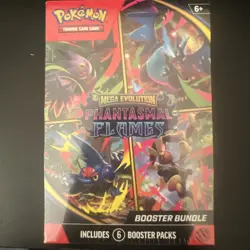 Pokemon TCG Mega Evolution Phantasmal Flames Booster Bundle Sealed - Image 1
