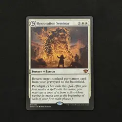 Restoration Seminar SOS 30 M - Secrets of Strixhaven -Magic: The Gathering NM - Image 1