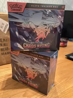 2 Pokemon TCG Mega Evolution Chaos Rising Elite Trainer Box ETB | New & Sealed - Image 1