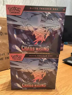 2 Pokemon TCG Mega Evolution Chaos Rising Elite Trainer Box ETB | New & Sealed - Image 4