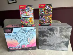 Pitch Black Pokemon Centre ETB, Chaos Rising Pokemon Centre & 2x Booster bundles - Image 2