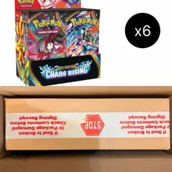Chaos Rising BOOSTER BOX CASE (x6) Pokemon TCG ME04 Sealed IN HAND Double-boxed - Image 1