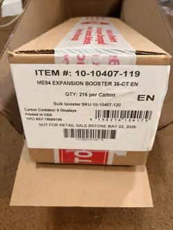 Chaos Rising BOOSTER BOX CASE (x6) Pokemon TCG ME04 Sealed IN HAND Double-boxed - Image 2