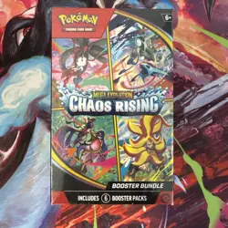Pokemon TCG Mega Evolution—Chaos Rising Booster Bundle 6 Packs English 2025 - Image 1