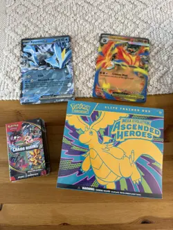 Ascended Heroes (ETB) & Chaos Rising Booster Bundle, Brand New & Sealed - Image 1