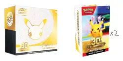 Presale Pokemon 30th Anniversary Pokemon Center ETB and 2x Booster Bundle Lot - Image 1