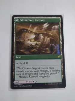 MTG Darkbore Pathway Slitherbore Pathway Kaldheim 254/285 Regular Rare - Image 2