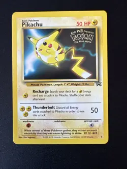 Pokemon WB Movie Promo Card Set Pikachu, Mewtwo, Dragonite, Electabuzz (1999) - Image 2