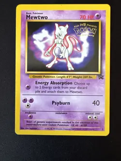 Pokemon WB Movie Promo Card Set Pikachu, Mewtwo, Dragonite, Electabuzz (1999) - Image 4