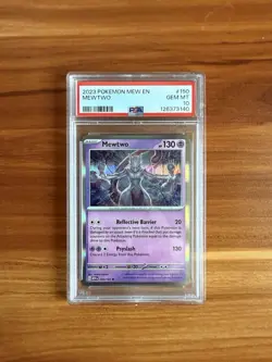 Pokemon TCG Mewtwo 150/165 Scarlet & Violet Holo Card GEM MT PSA 10 - Image 1