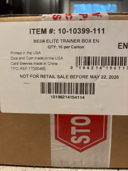 Pokemon TCG ME04 CHAOS RISING 10 BOX ELITE TRAINER CASE Sealed IN HAND ETB - Image 1