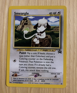 SMEARGLE 2001 POKEMON BLACK STAR PROMO CARD #32 NM - Image 1