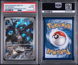 Pokemon Center Stamped N's Zekrom MEP #031 Promo EN PSA 8 - Image 3