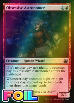 x1 Obsessive Astronomer MID MTG 152/277 FOIL UNCOMMON M/NM 1x - Image 1
