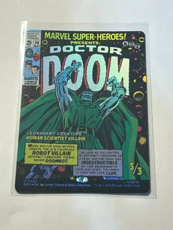 Doctor Doom Borderless Foil M 0394 Marvel Super Heroes Magic: The Gathering MTG - Image 1
