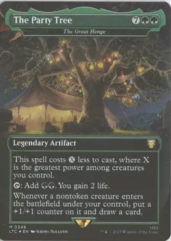 MTG The Party Tree (0348) *Foil* Borderless Box Topper Lord Of The Rings MT/NM - Image 1