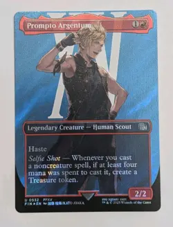 Prompto Argentum (Borderless) (Surge Foil) Final Fantasy - MTG - Image 1