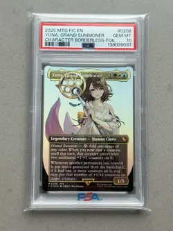 PSA 10 - Yuna, Grand Summoner (Borderless Foil) #208 MTG Commander Final Fantasy - Image 3