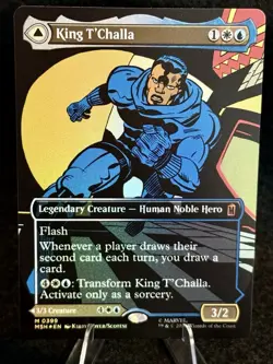 Magic: The Gathering- King T'Challa (Borderless) (0399) Marvel Super Heroes Foil - Image 2