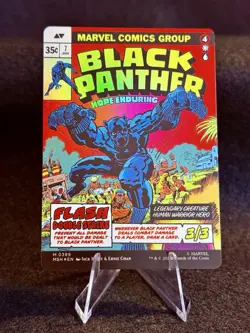 Magic: The Gathering- King T'Challa (Borderless) (0399) Marvel Super Heroes Foil - Image 3