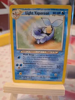 Pokemon TCG Light Vaporeon Neo Destiny Card 52/105 Unlimited Uncommon Nm - Image 1
