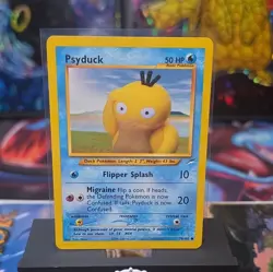 Pokemon TCG Psyduck 79/105 Neo Destiny Vintage 2001 WOTC Common Card NM - Image 1