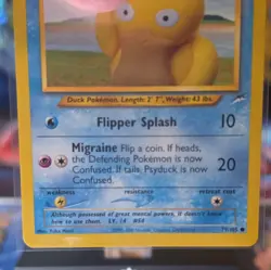 Pokemon TCG Psyduck 79/105 Neo Destiny Vintage 2001 WOTC Common Card NM - Image 3