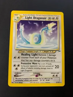 Pokemon TCG Light Dragonair 22/105 Neo Destiny NM - Image 1
