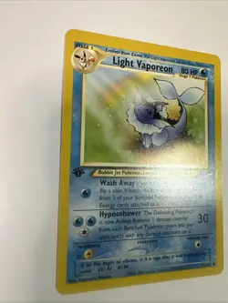 LIGHT VAPOREON 52/105 Neo Destiny 1st EDITION Pokemon TCG card NM+ CLEAN! - Image 2